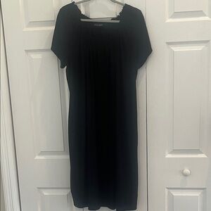 Attitudes by Renee Classic Black Midi Dress